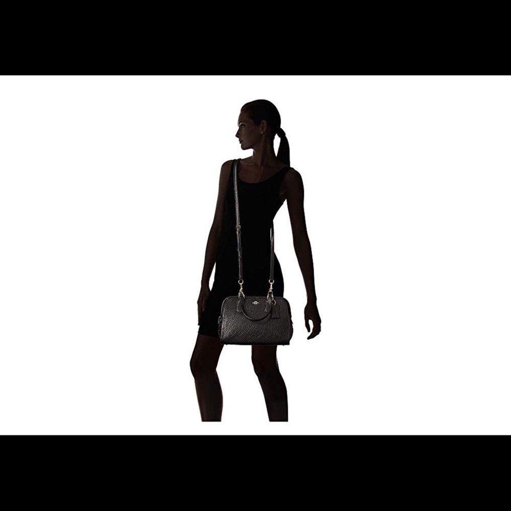 💝COACH PEBBLED NOLITA SATCHEL IN BLACK - Picture 6 of 6